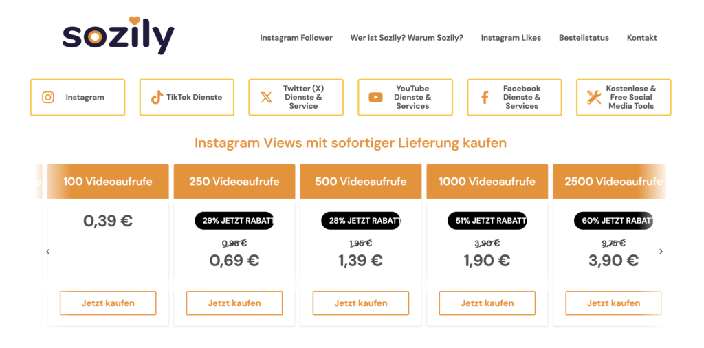 sozily instagram views