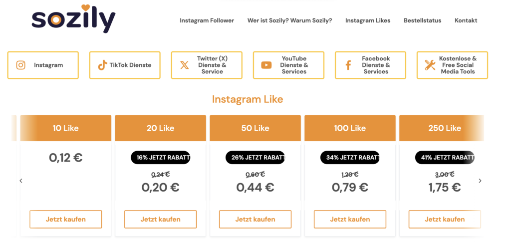 sozily buy instagram likes