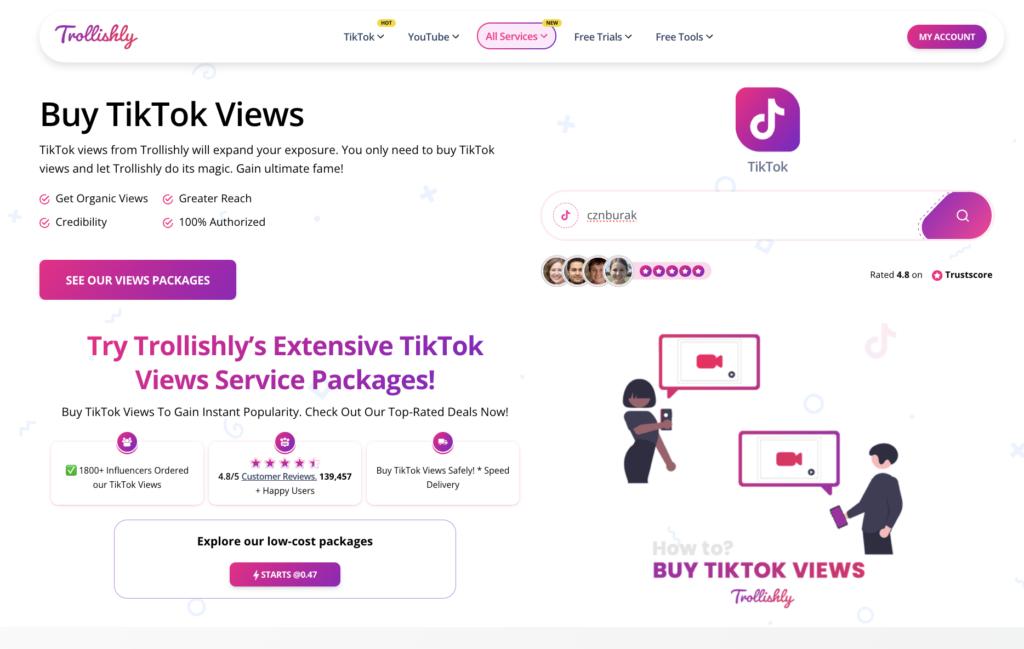 trollishly buy tiktok views